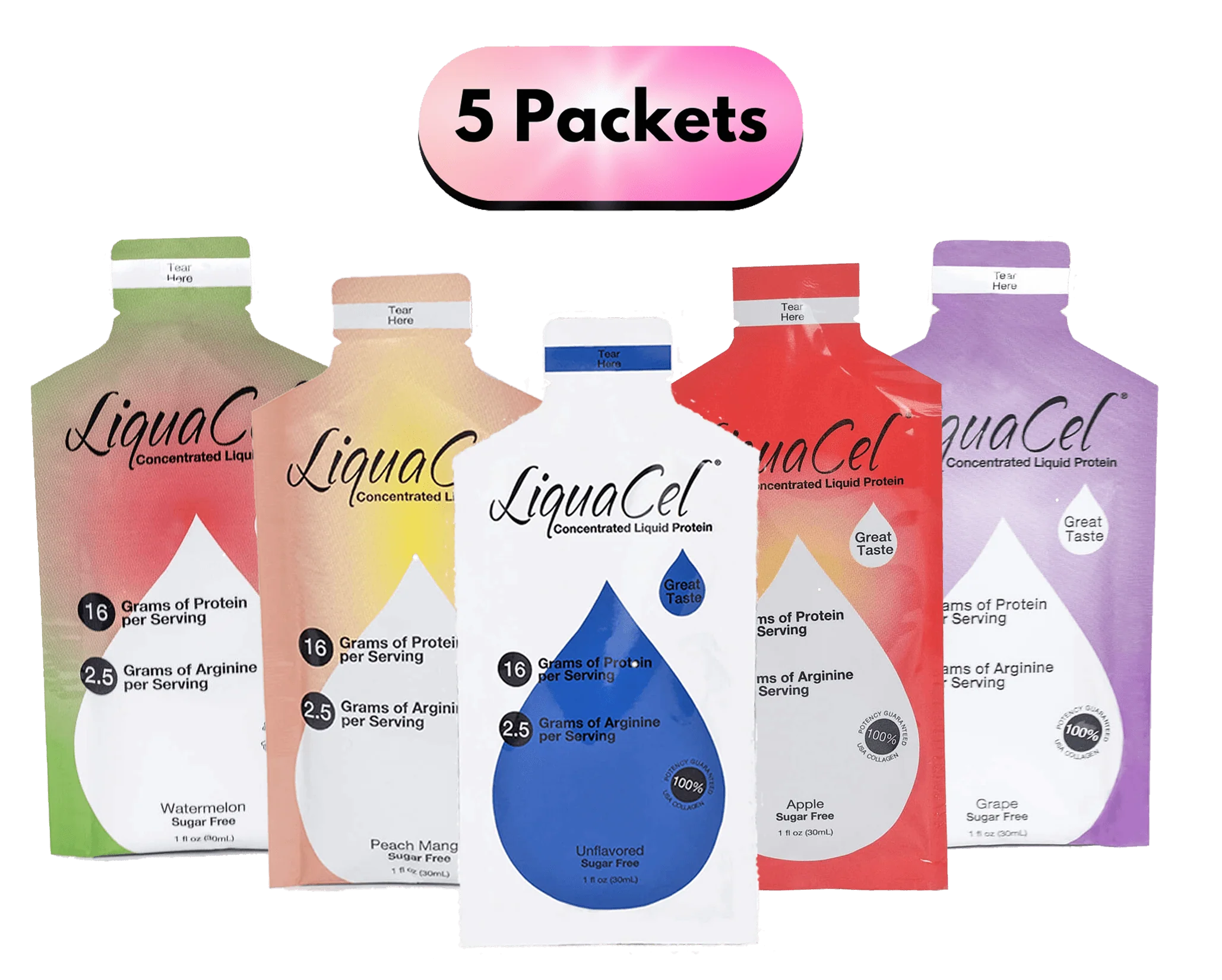 LiquaCel | Single Serving Packet | Variety Flavor