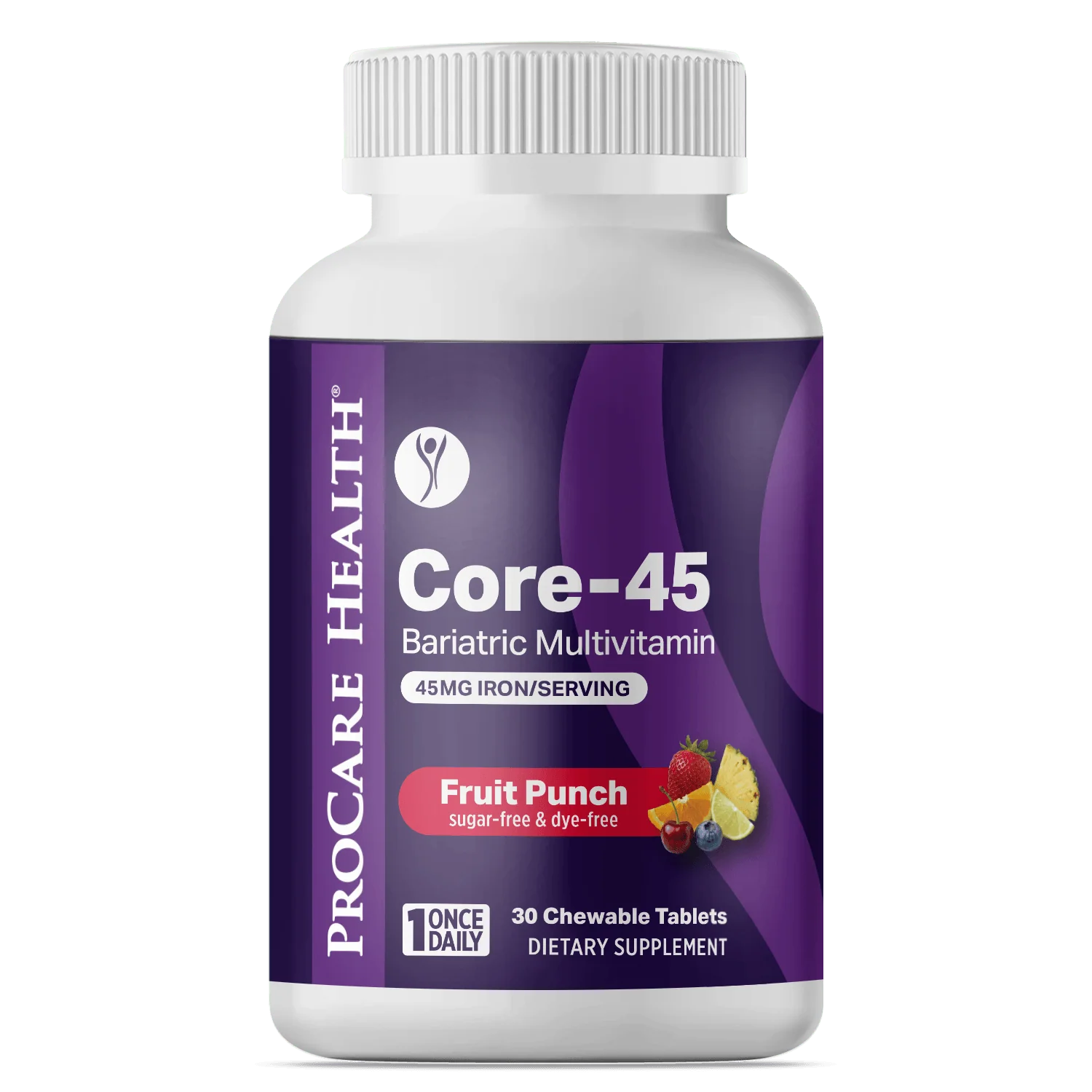 Core-45 Bariatric Multivitamin | Once-Daily Chewable | Fruit Punch - Image 9